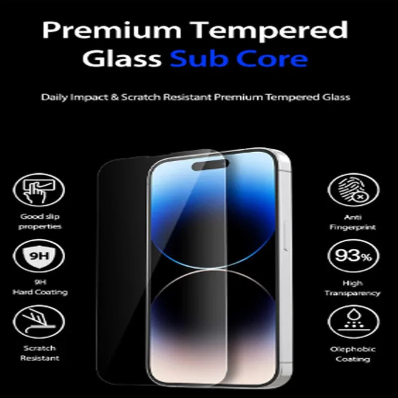 Araree Subcore Screen Protector Glass For iPhone 14 Pro Max - Clear - Tashqila Araree Subcore Screen Protector Glass For iPhone 14 Pro Max - Clear - Tashqila